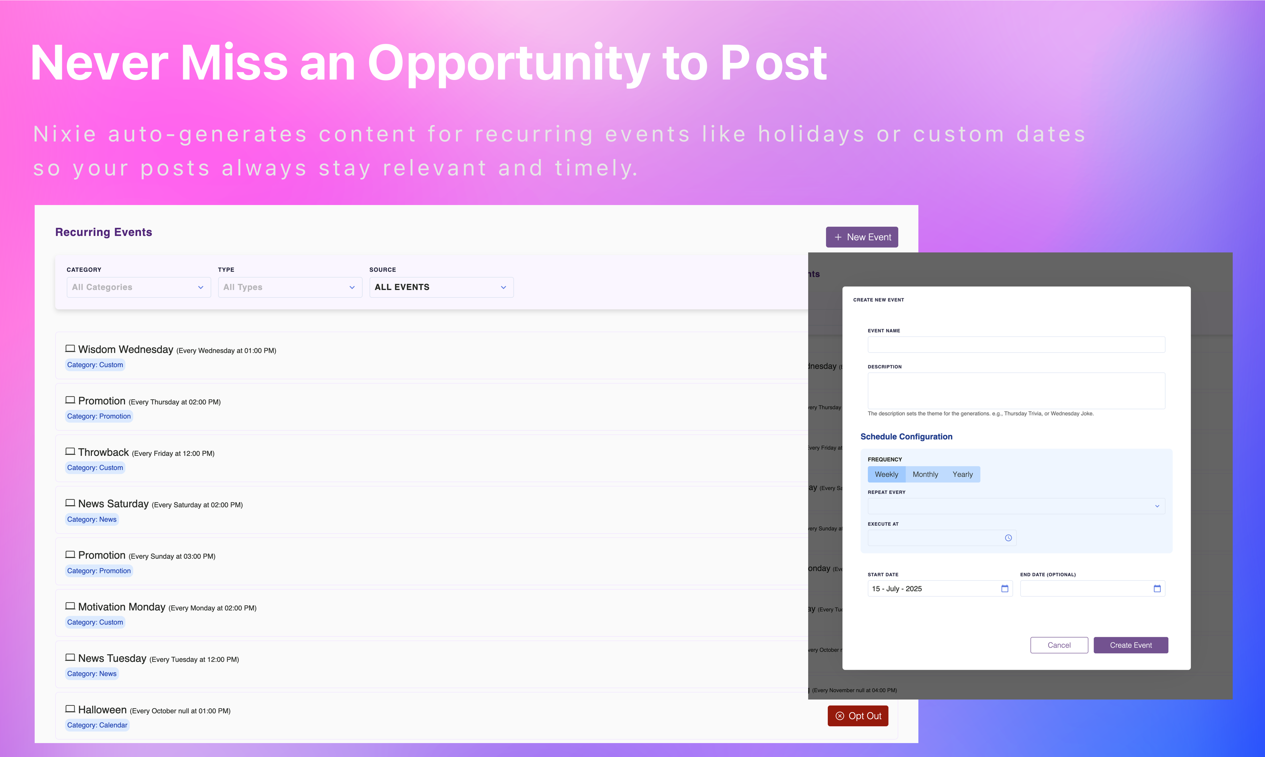 Nixie Social - Autopilot Social Media Management Service Medien 4