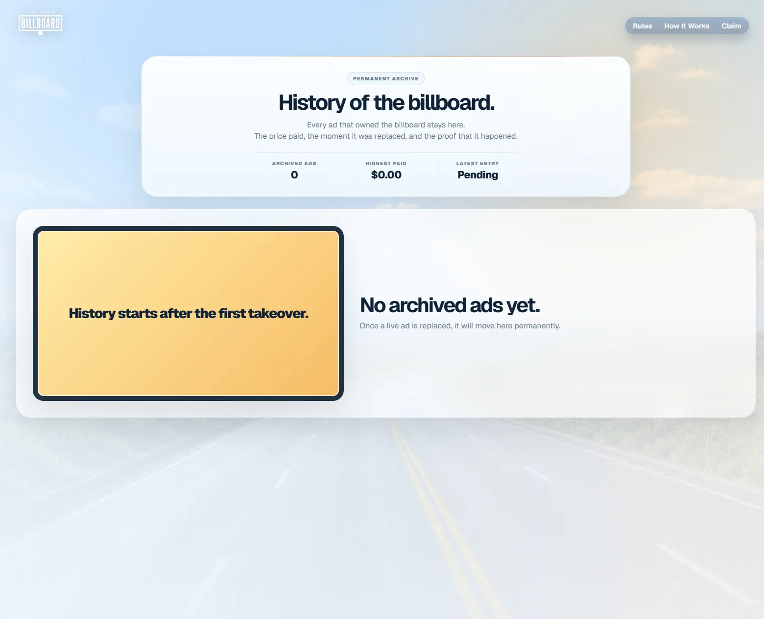 The Only Billboard gallery image