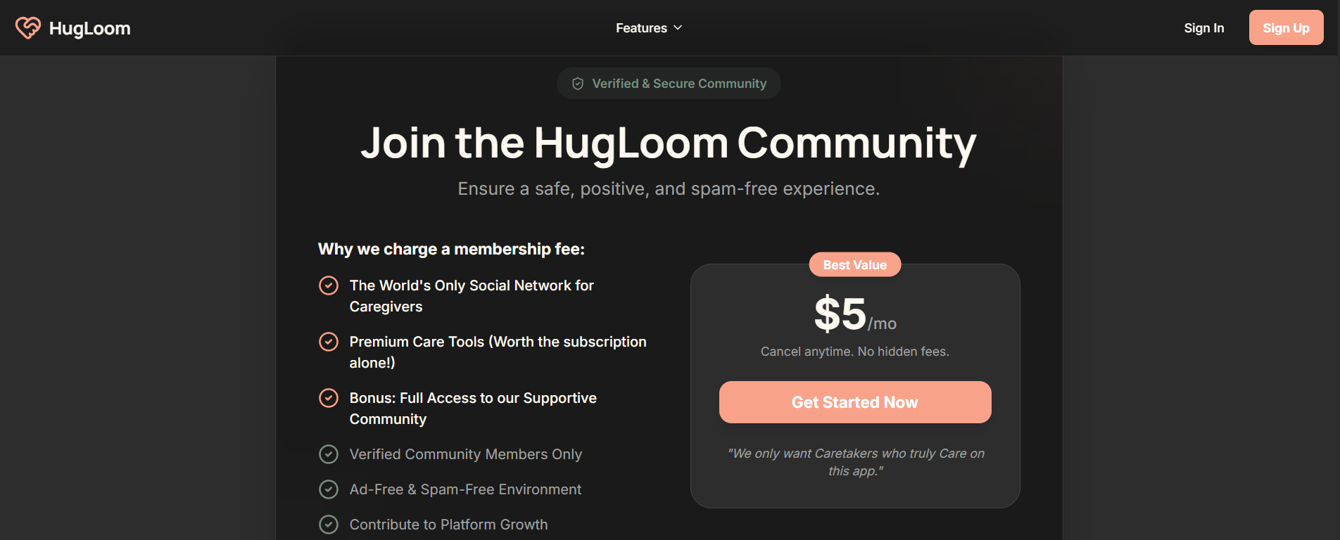 HugLoom - Screenshot 3 showing product features and functionality