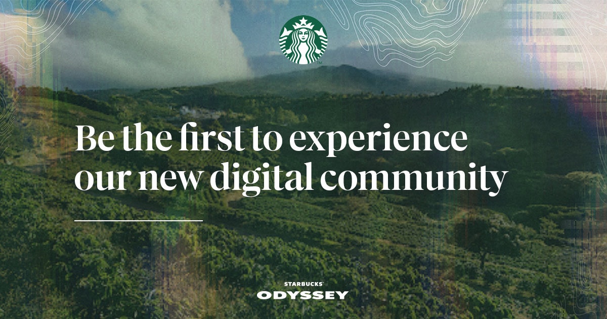 Starbucks® Odyssey - โปรแกรมความภักดี Web3 และชุมชน NFT media 3