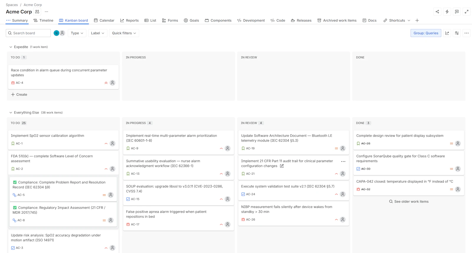 MedTech Compliance Tracker screenshot 3