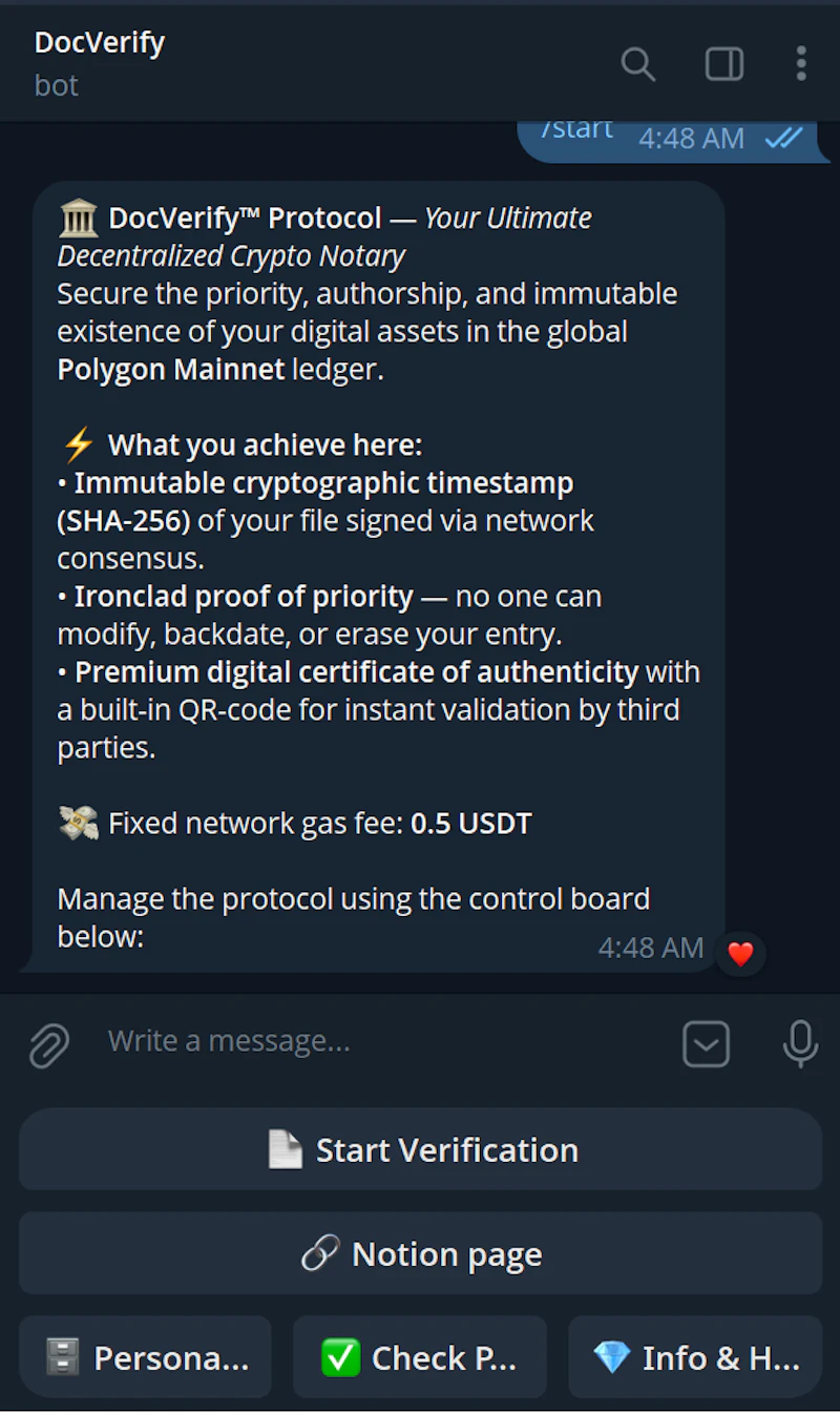 DocVerify — CYBERPUNK NOTARY screenshot 1