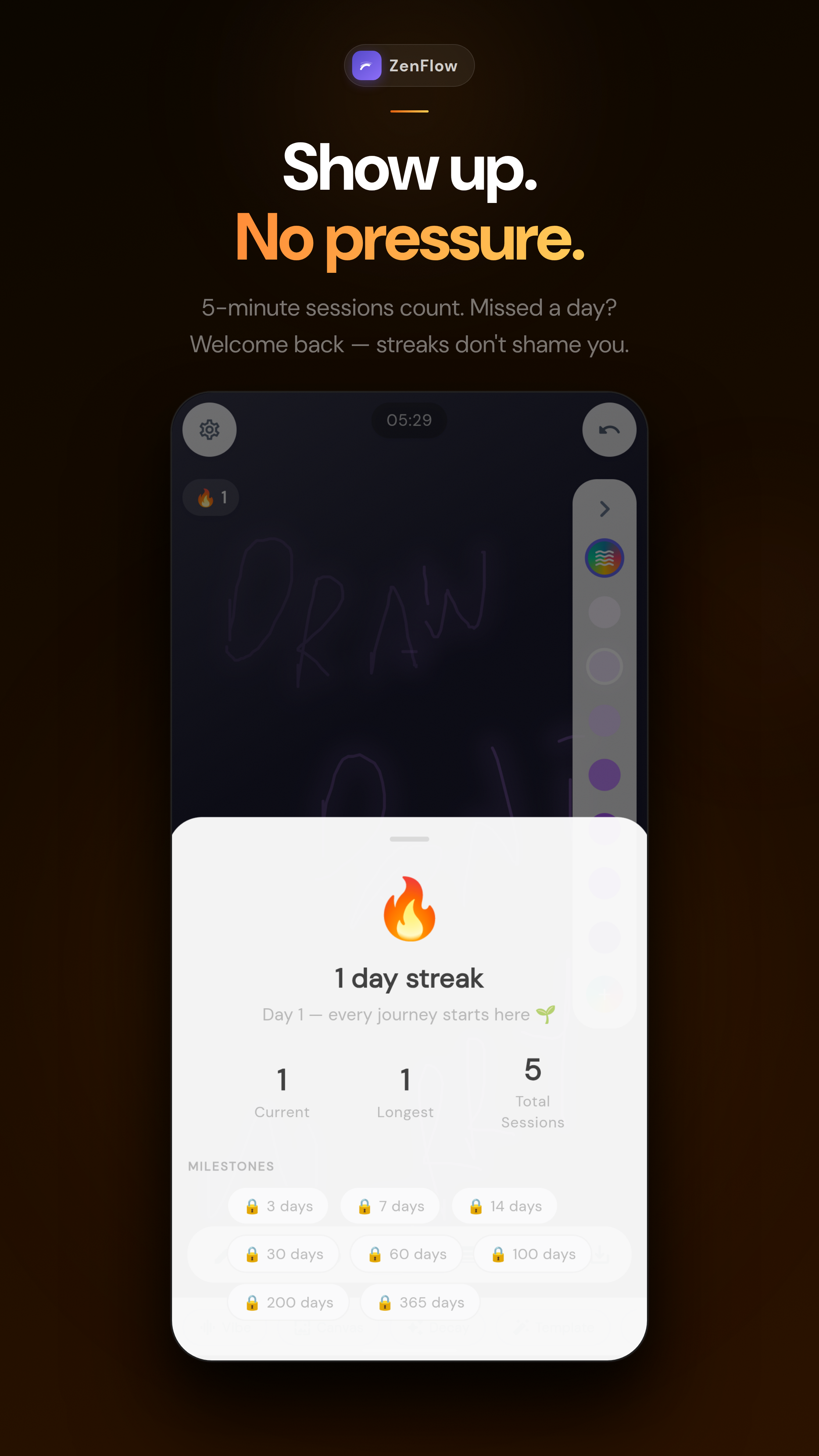 ZenFlow: Draw Without Fear gallery image
