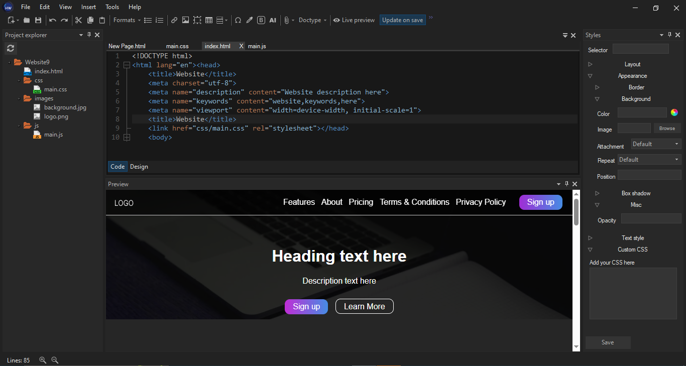 HTML Wave - Logiciel de développement Web media 1