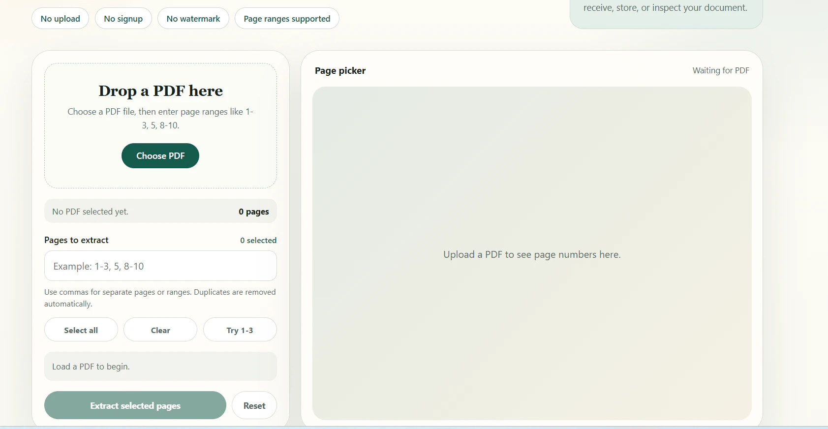 PDFPageCut screenshot 1