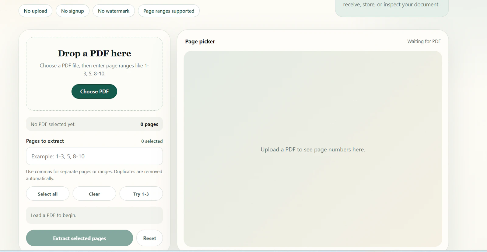 PDFPageCut  screenshot 1