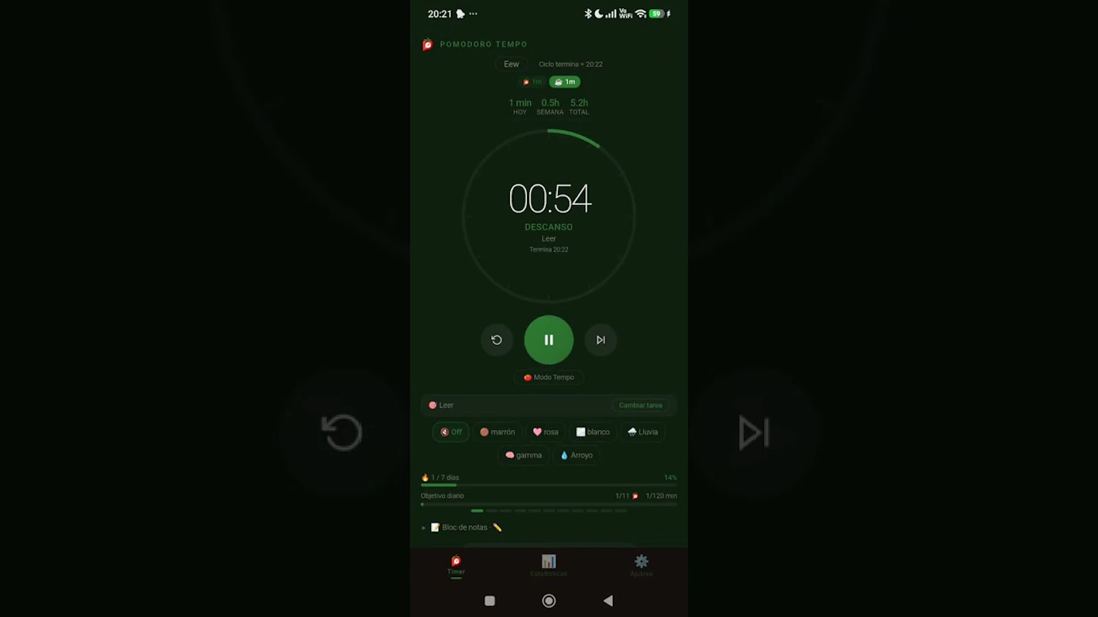 Pomodoro Tempo screenshot 1 (video preview)