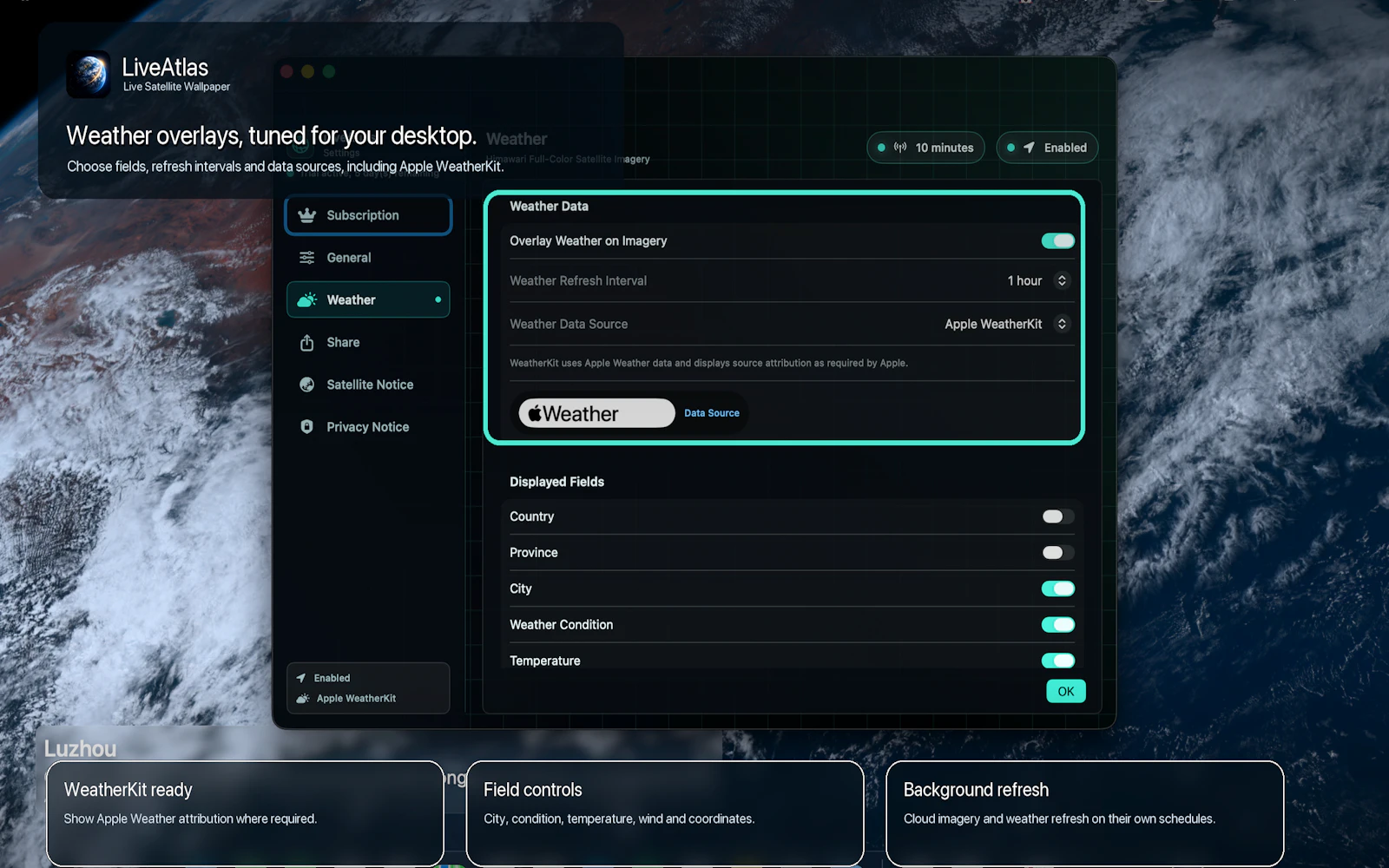 LiveAtlas screenshot 2