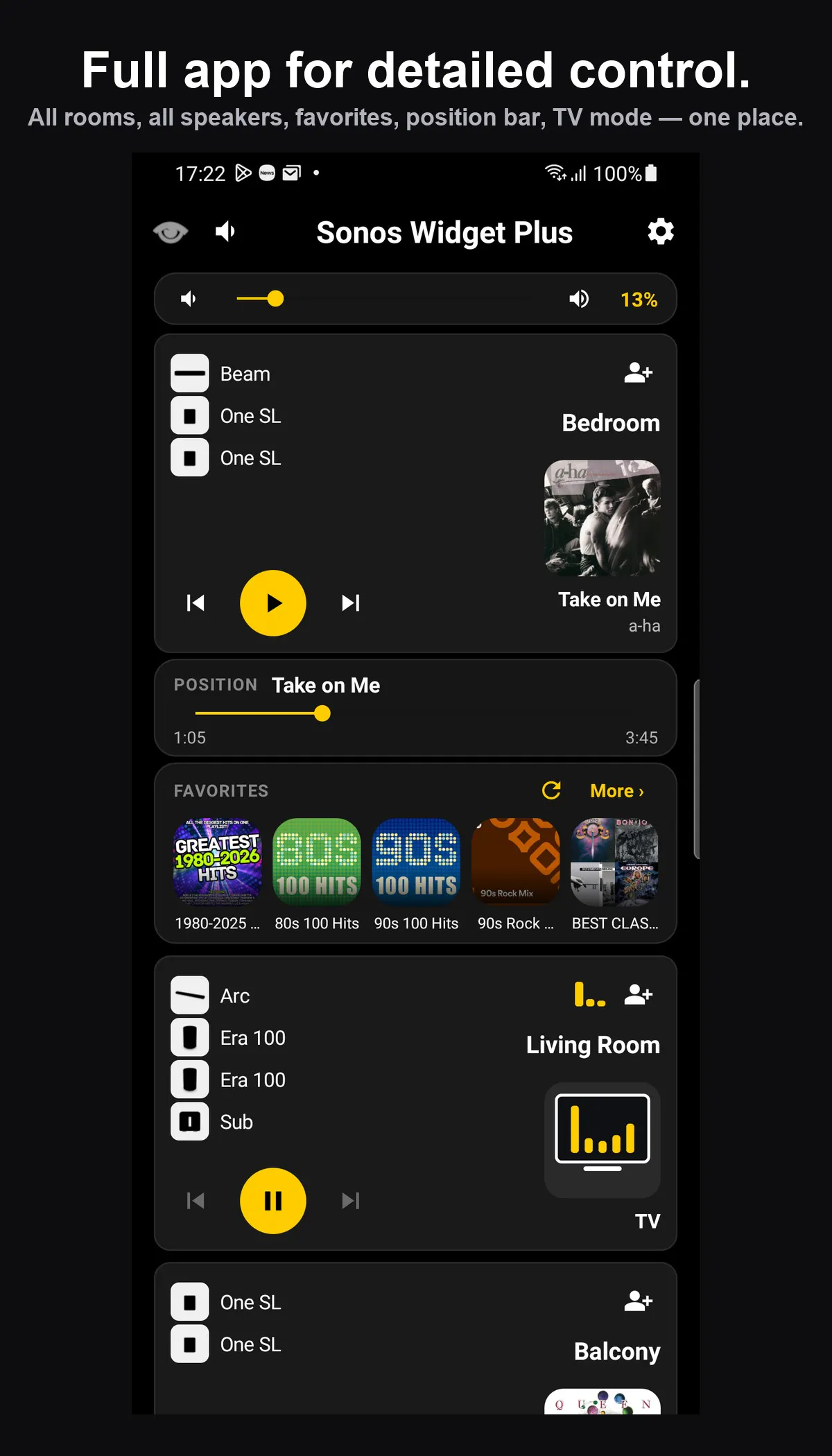 Sonos Widget Plus gallery image