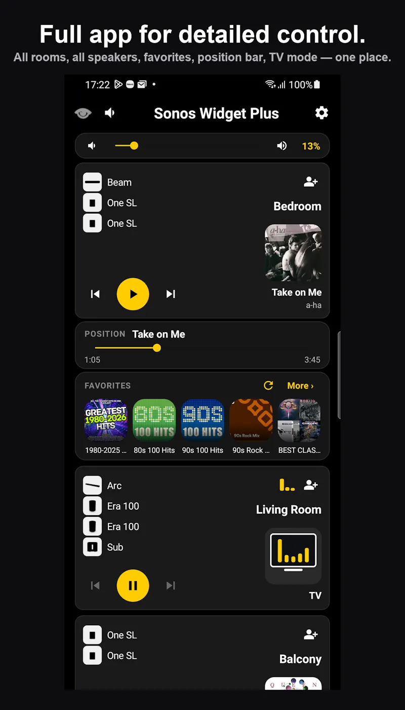 Sonos Widget Plus screenshot 4