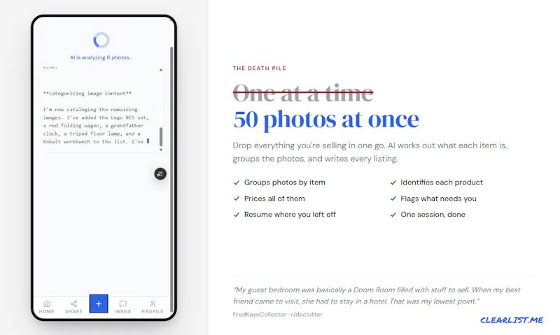 ClearList.me screenshot 3