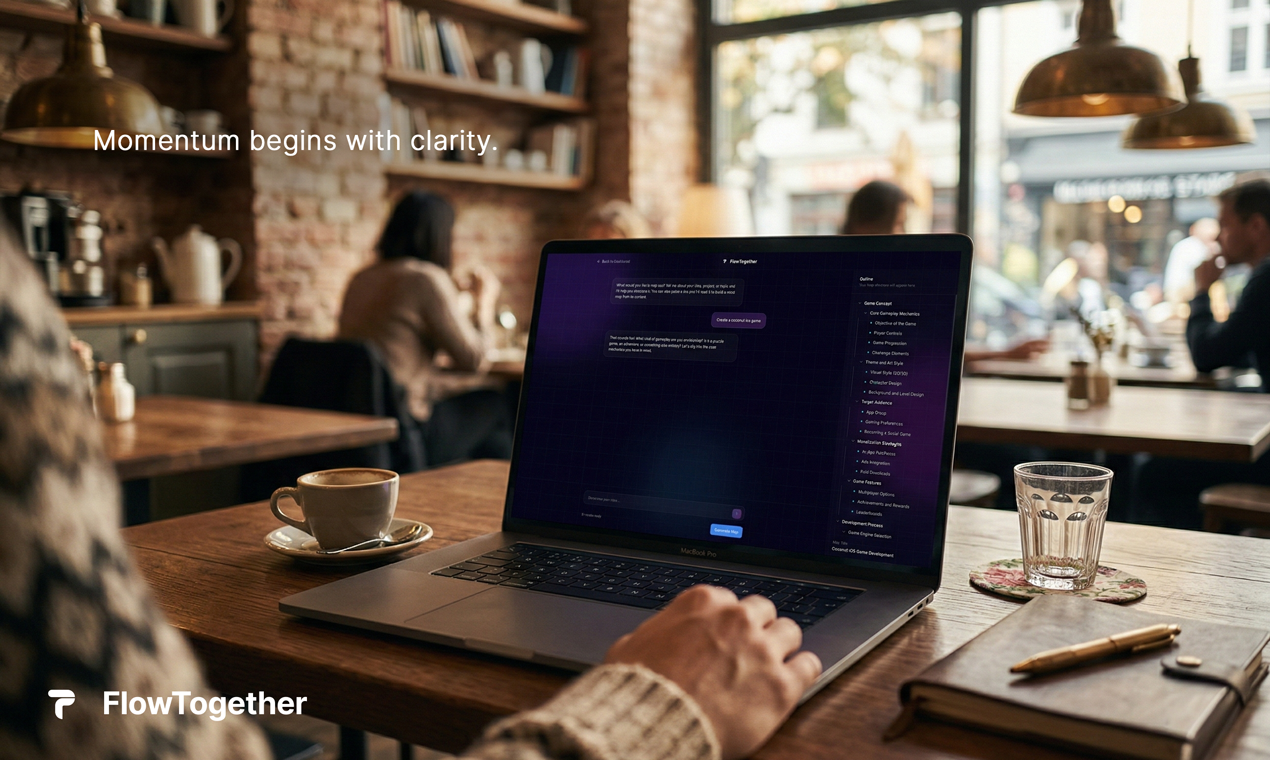 FlowTogether - Main product screenshot demonstrating key features and user interface