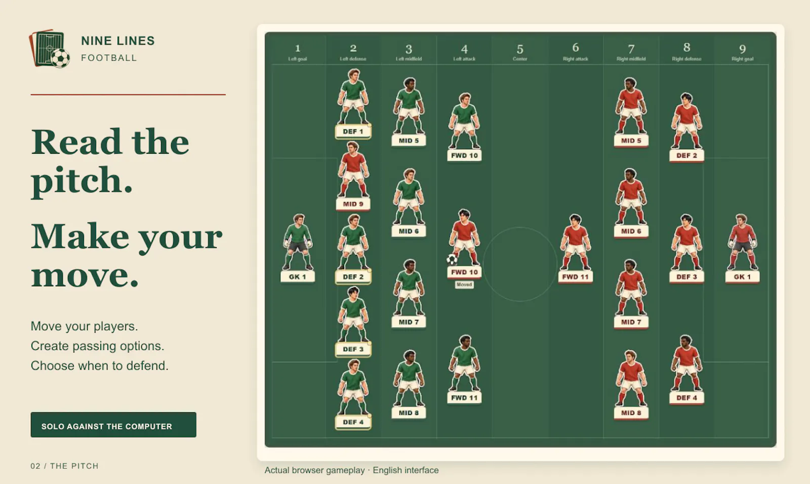 Nine Lines Football screenshot 2