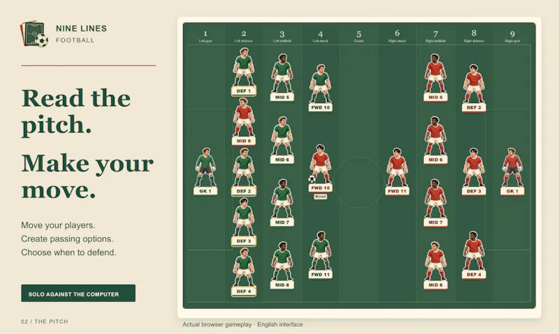 Nine Lines Football screenshot 2