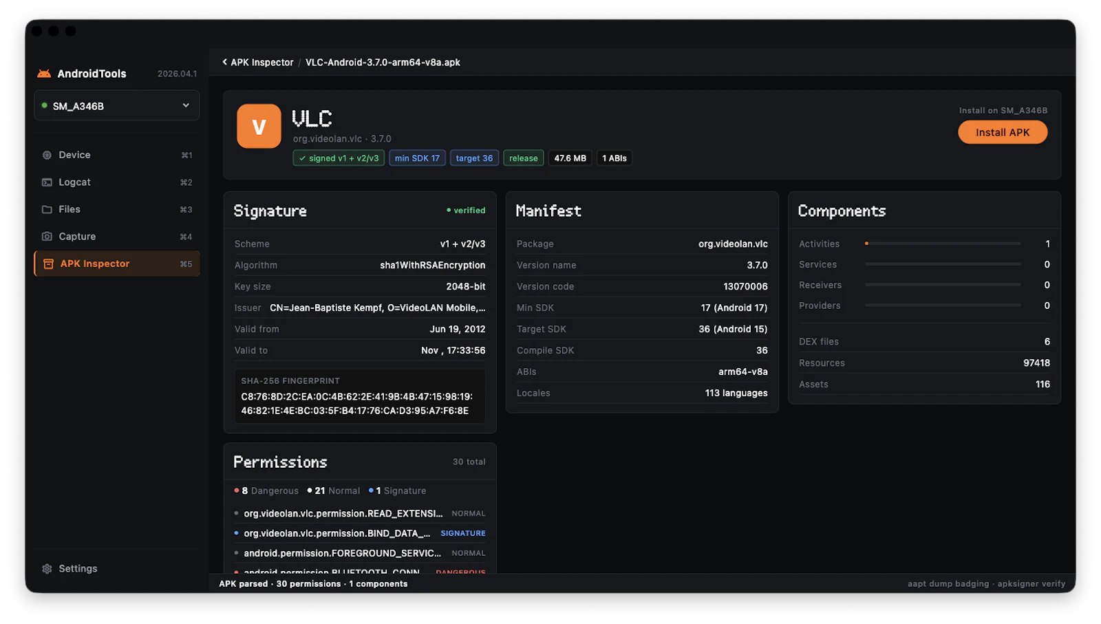 AndroidTools screenshot 1