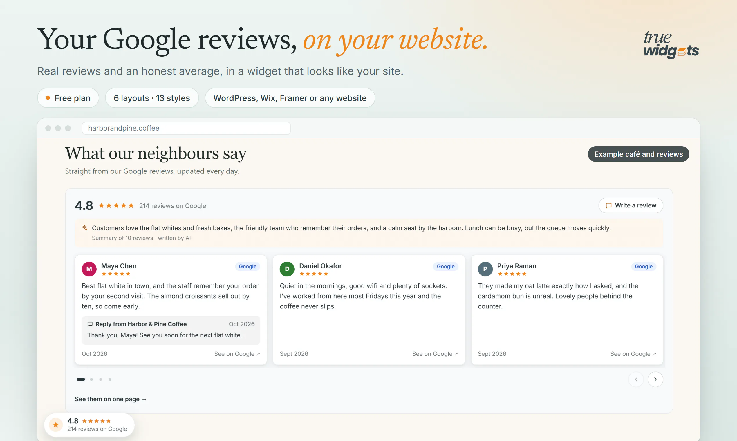 Truewidgets gallery image