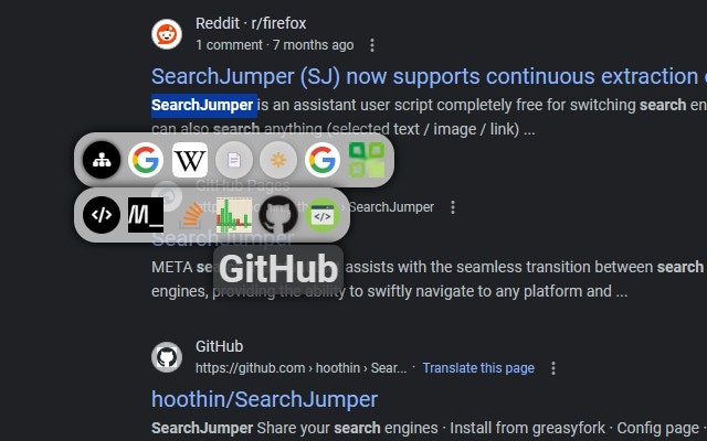 SearchJumper امتداد media 4