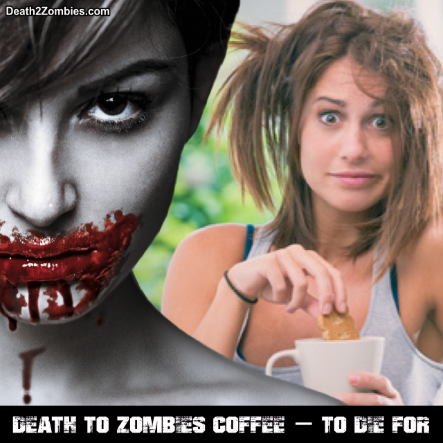 "DEATH TO ZOMBIES" COFFEE gallery image