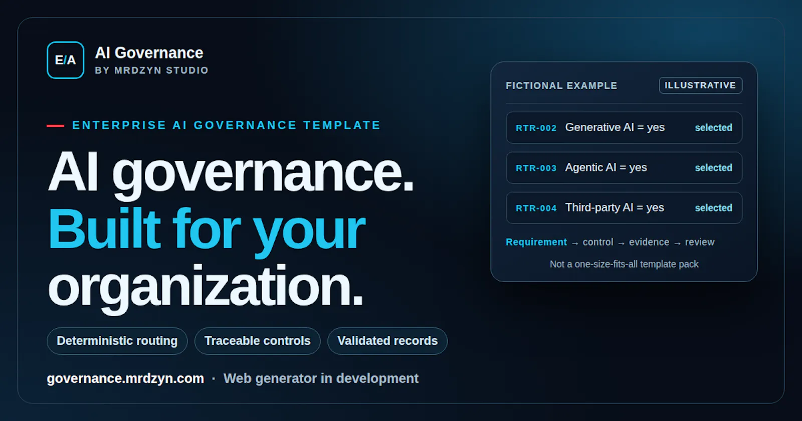 AI Governance Generator screenshot 1