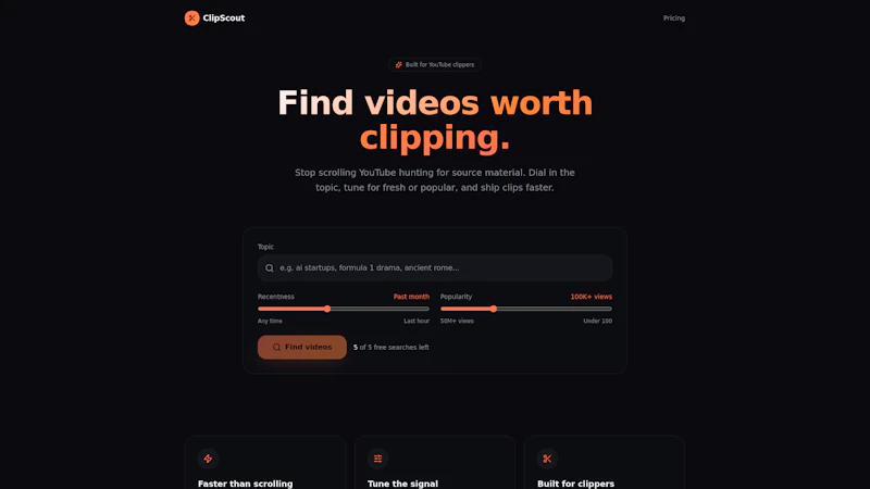 ClipScout screenshot 1