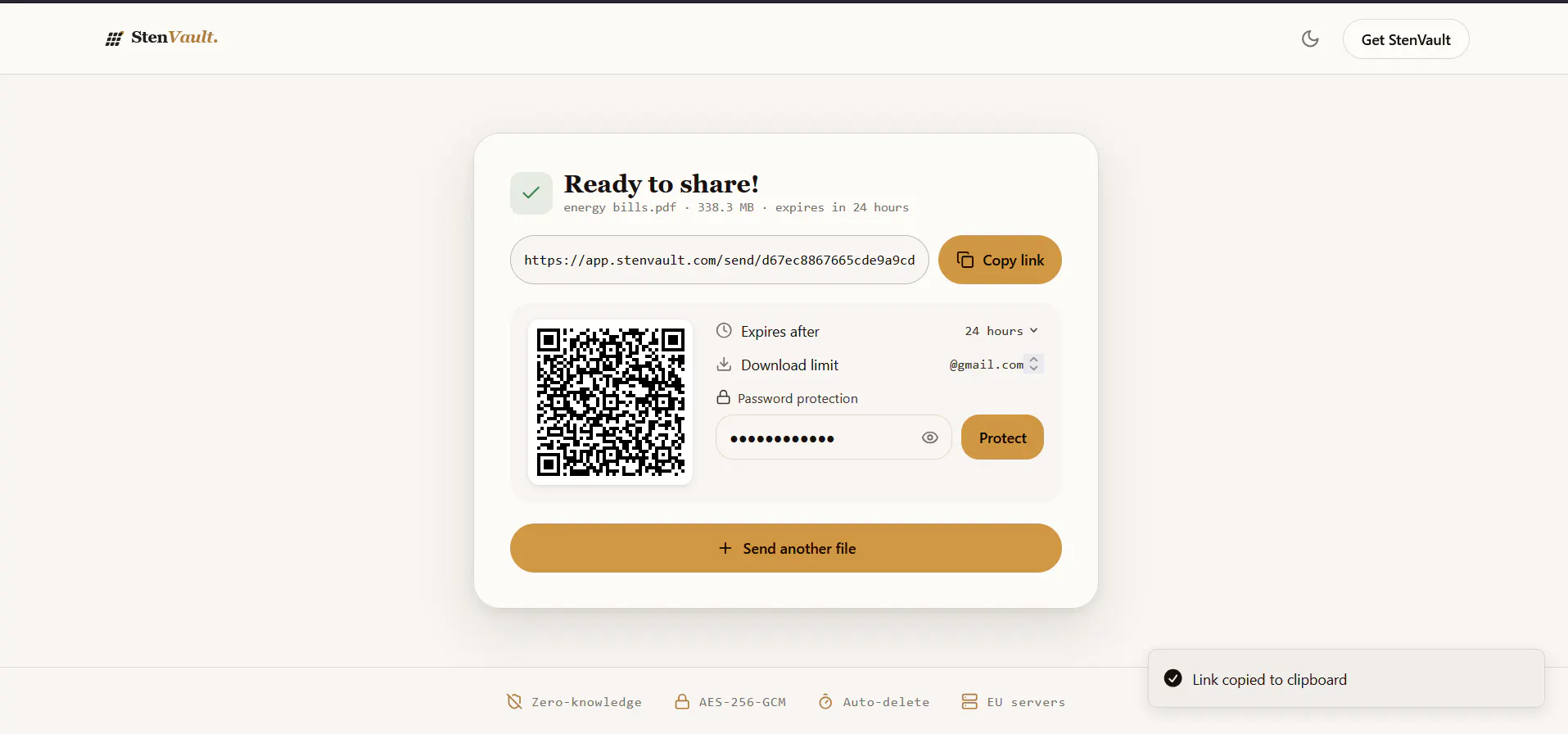 StenVault — Encrypted Cloud Storage gallery image