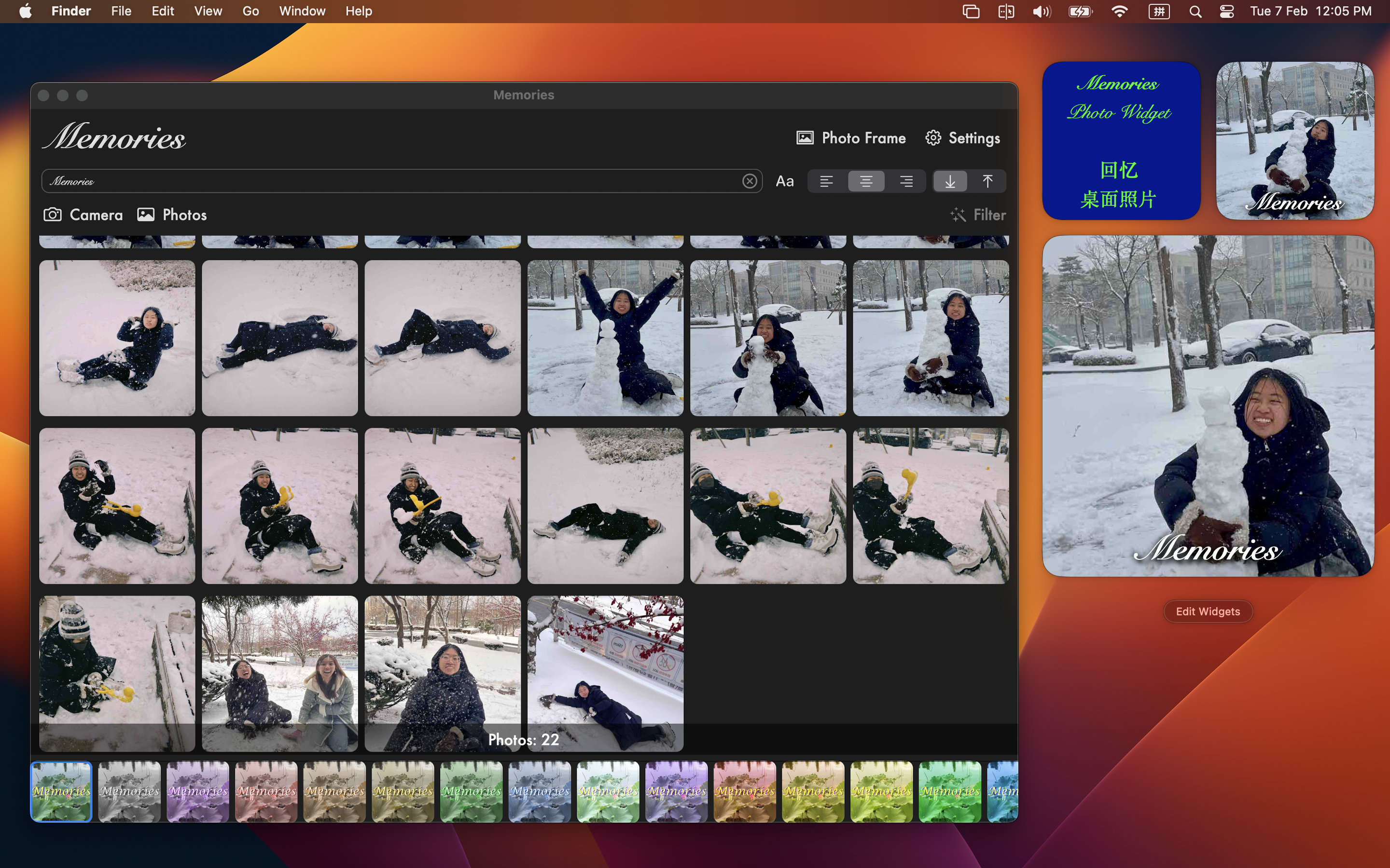 Memorie: widget fotografico media 5