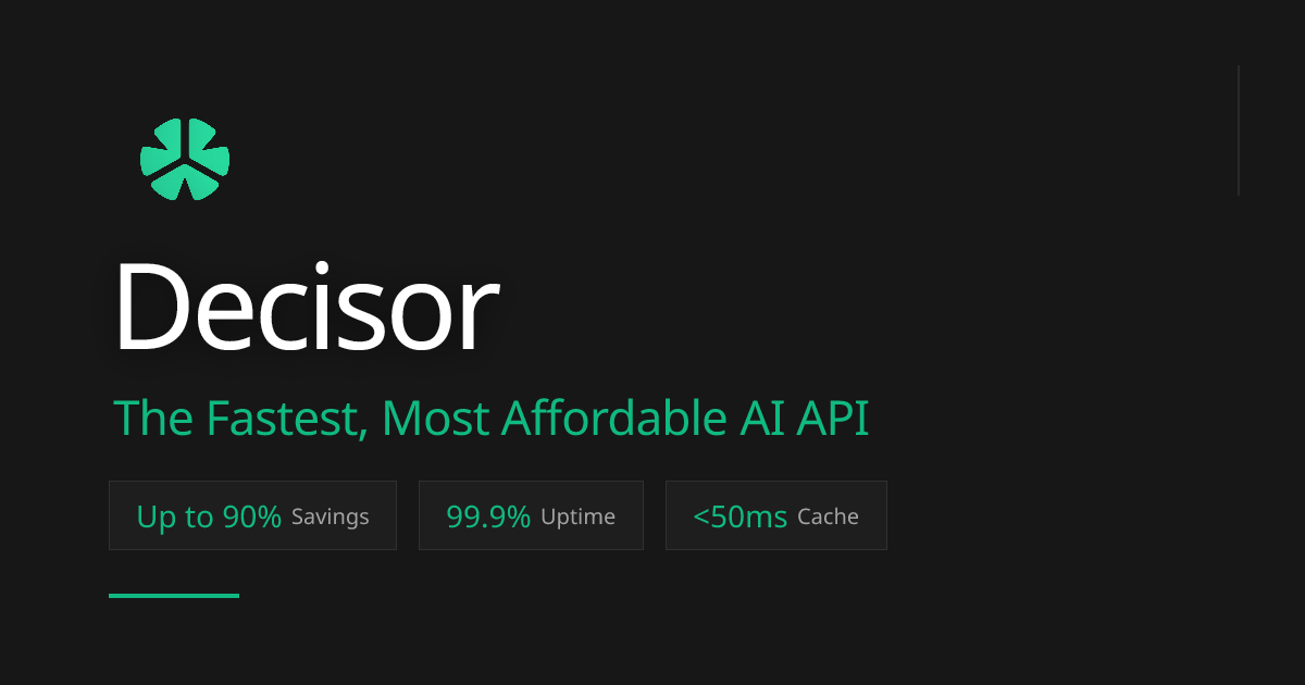 Decisor - Main product screenshot demonstrating key features and user interface