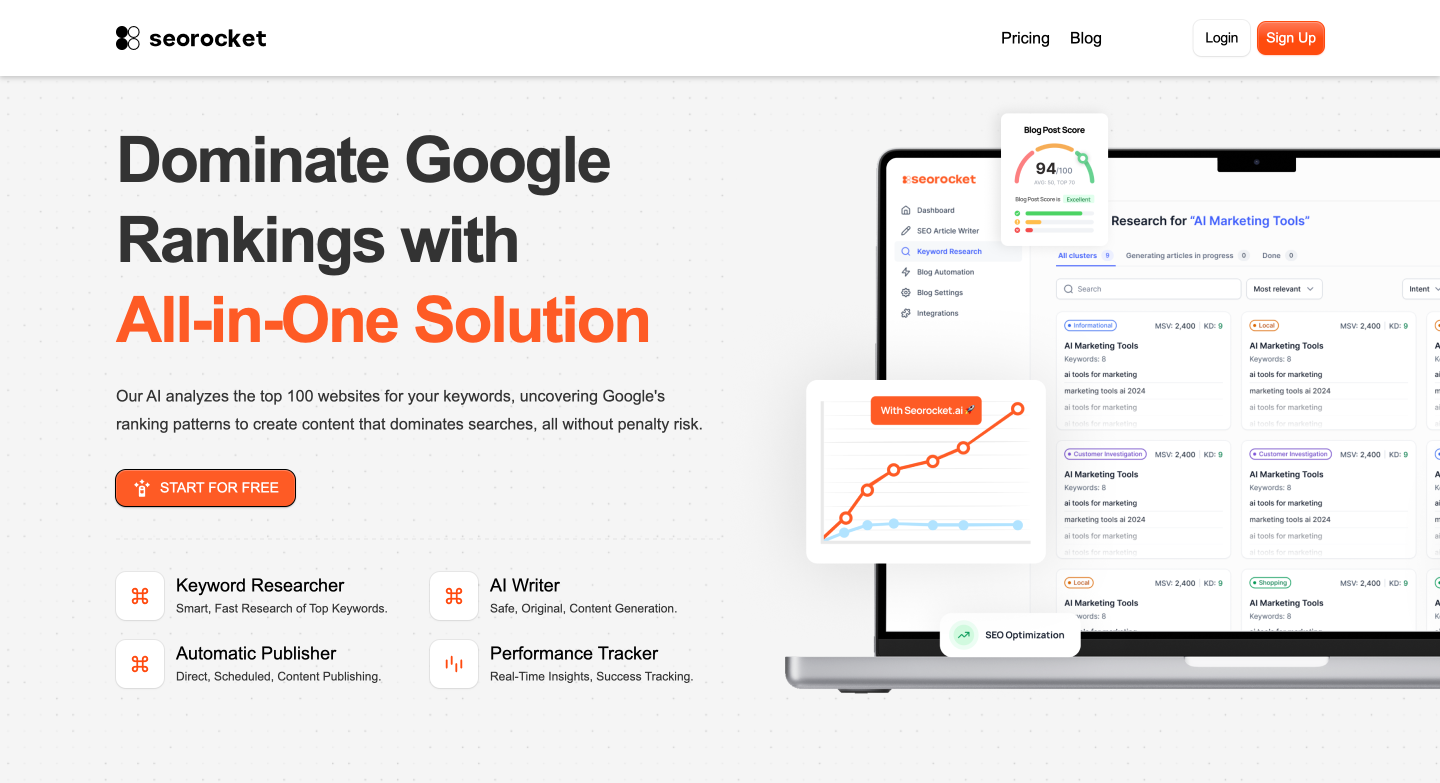 startuptile SeoRocket.ai-Effortless SEO automation for organic growth