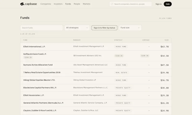 Capbase screenshot 2