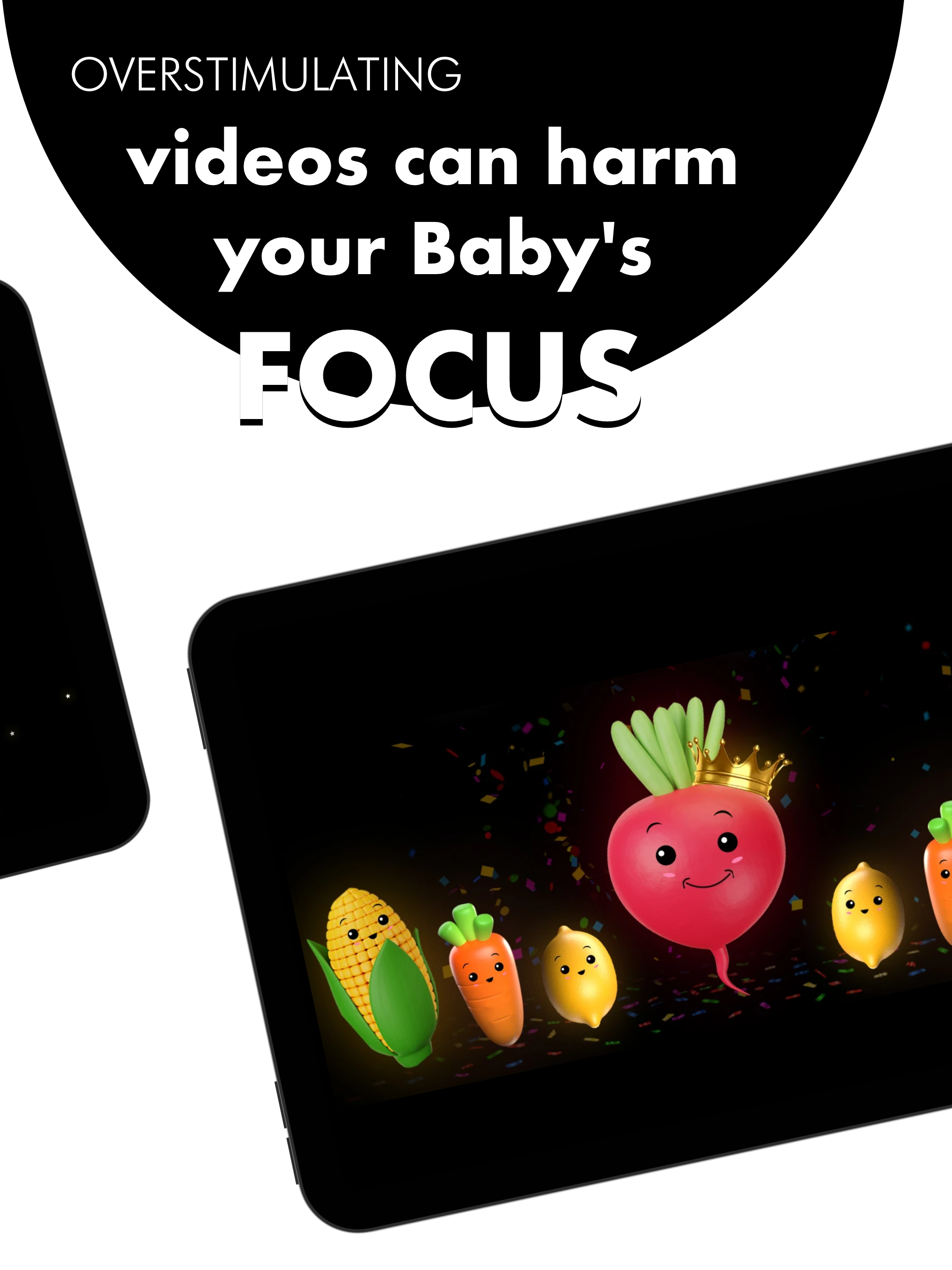 TummyTime+ - Main product screenshot demonstrating key features and user interface