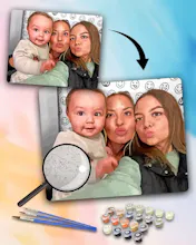 Custom Paint By Number Your Own Photo gallery image