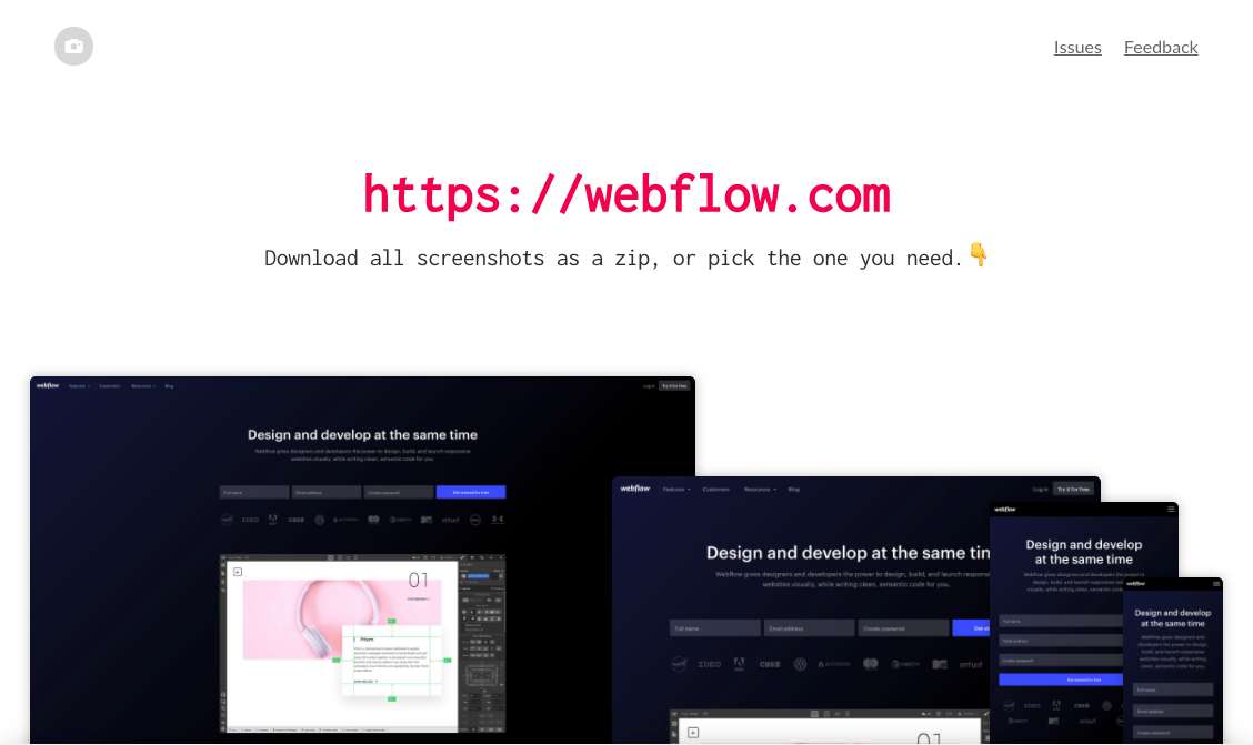 Responsive Screenshots Image