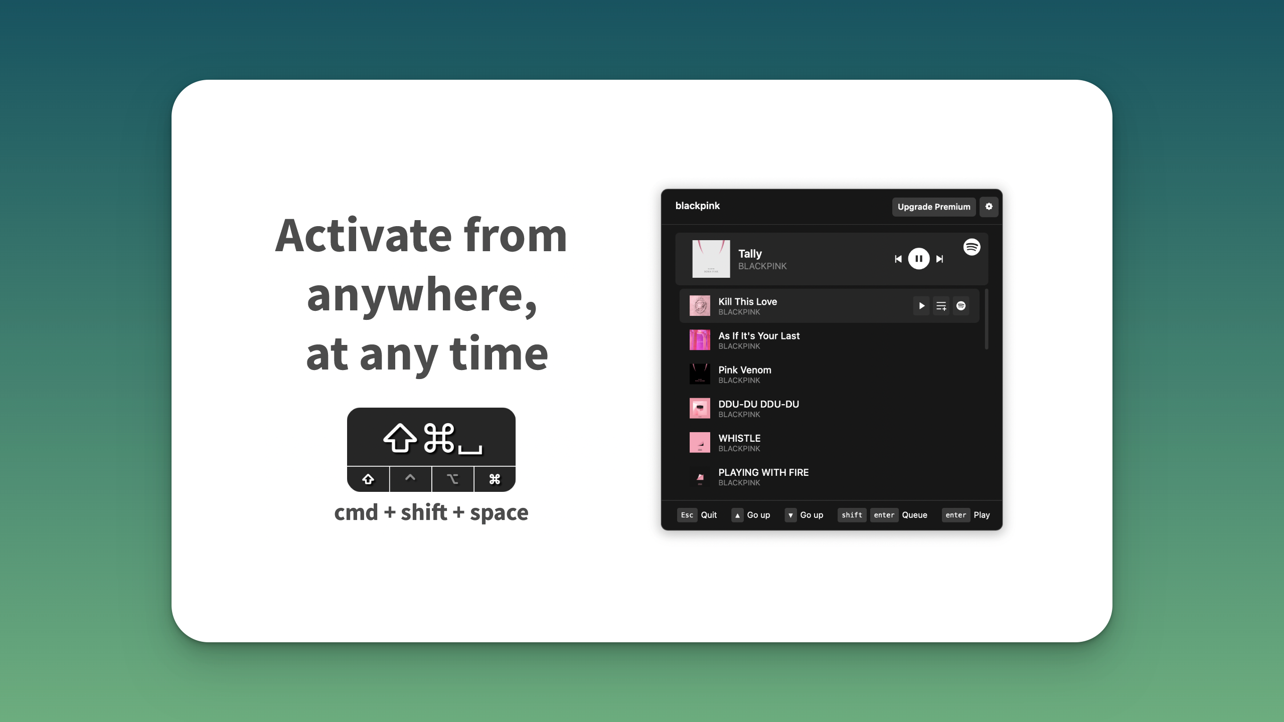 Armonizzare - Un'app simile a un riflettore per controllare la tua musica Spotify media 3
