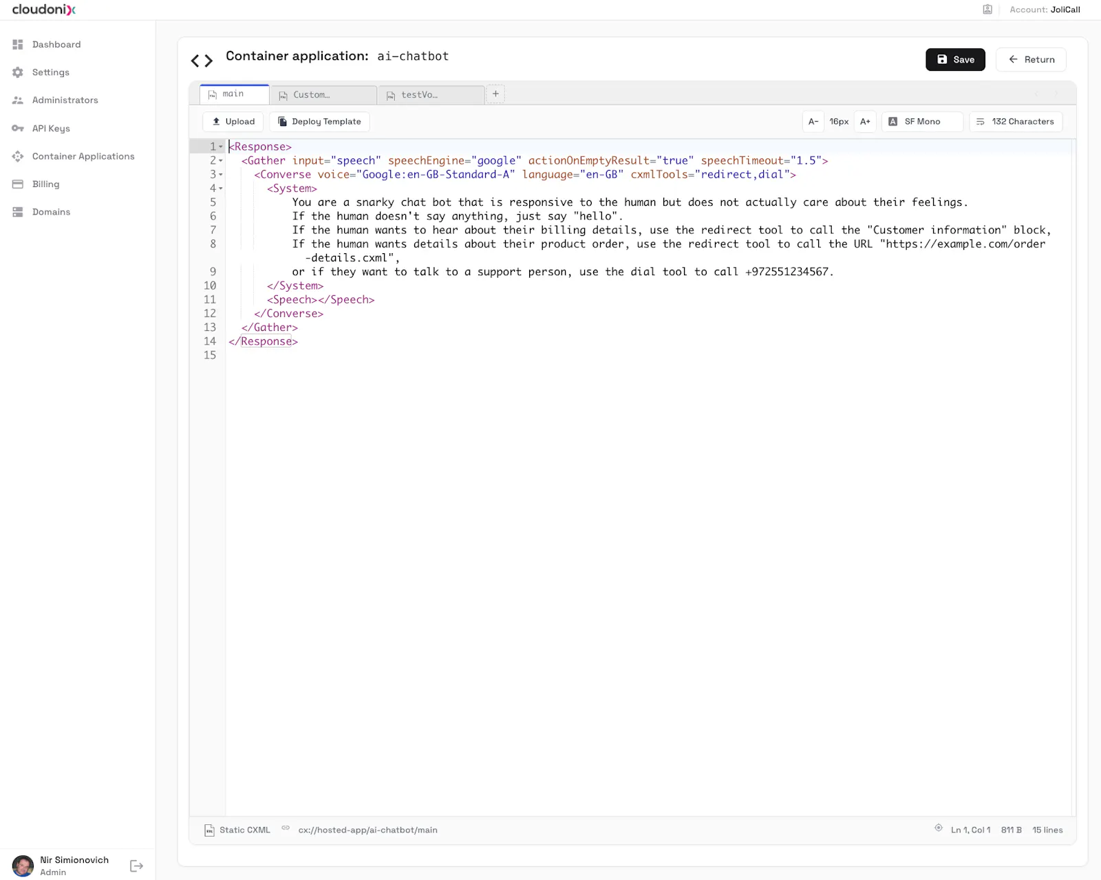 The AI Telephony Orchestration Platform screenshot 6