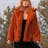 Kelly Reilly Orange Shearling Fur Coat