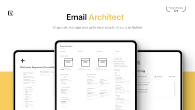 Captura de pantalla de la interfaz de Email Architect: simplificación del proceso de redacción de correos electrónicos