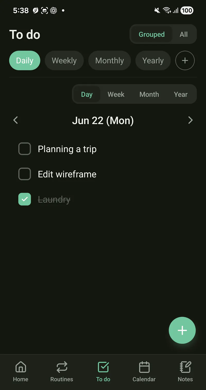Dailytine - Routine, To do, Memo screenshot 4