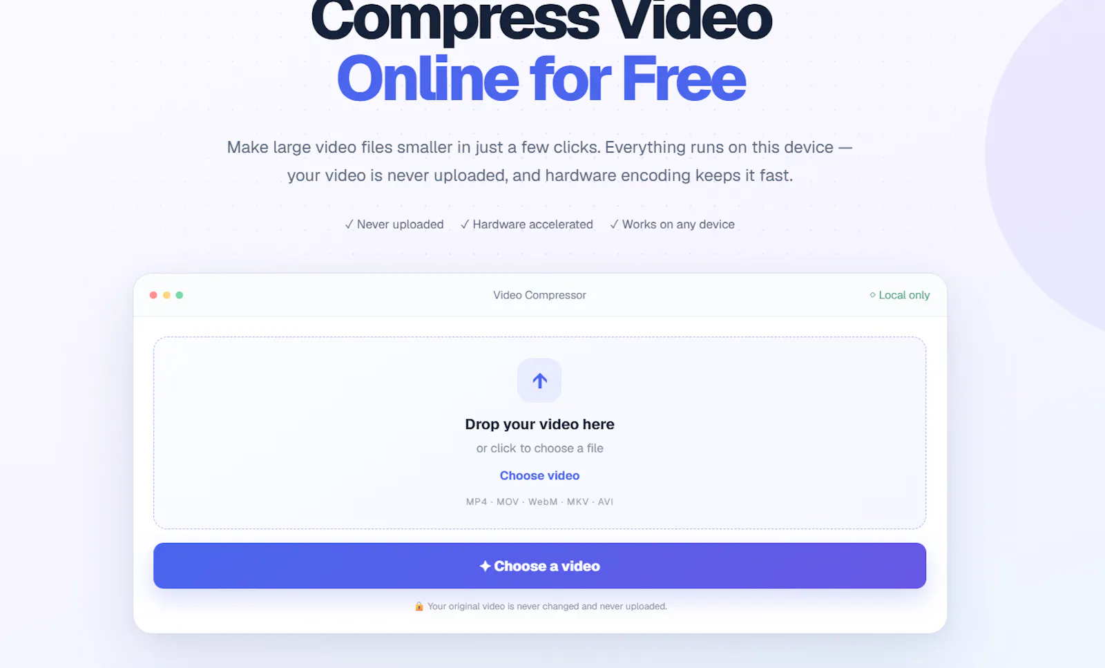 Compress Video Online Free screenshot 1