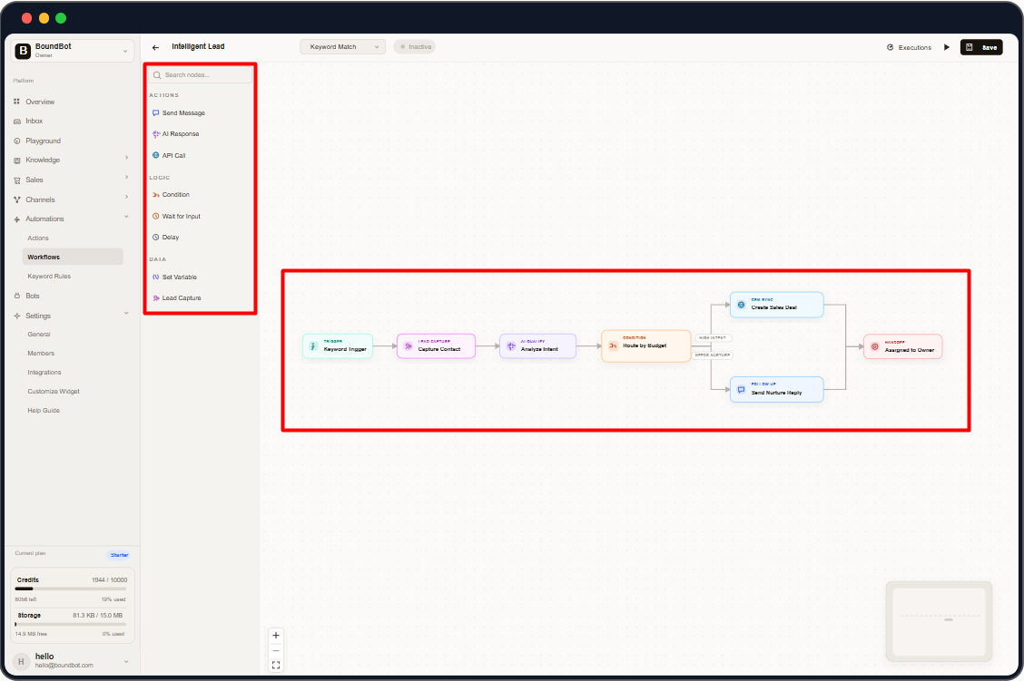 BoundBot - Screenshot 2 showing product features and functionality