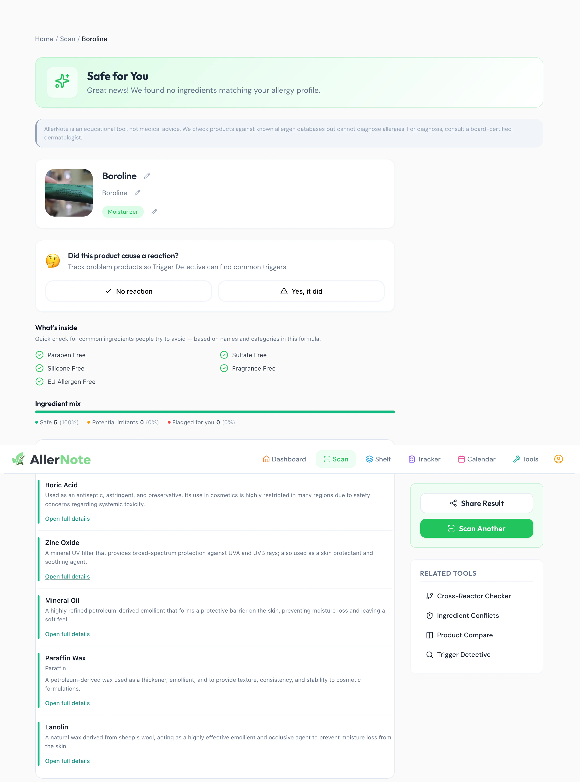 AllerNote screenshot 3