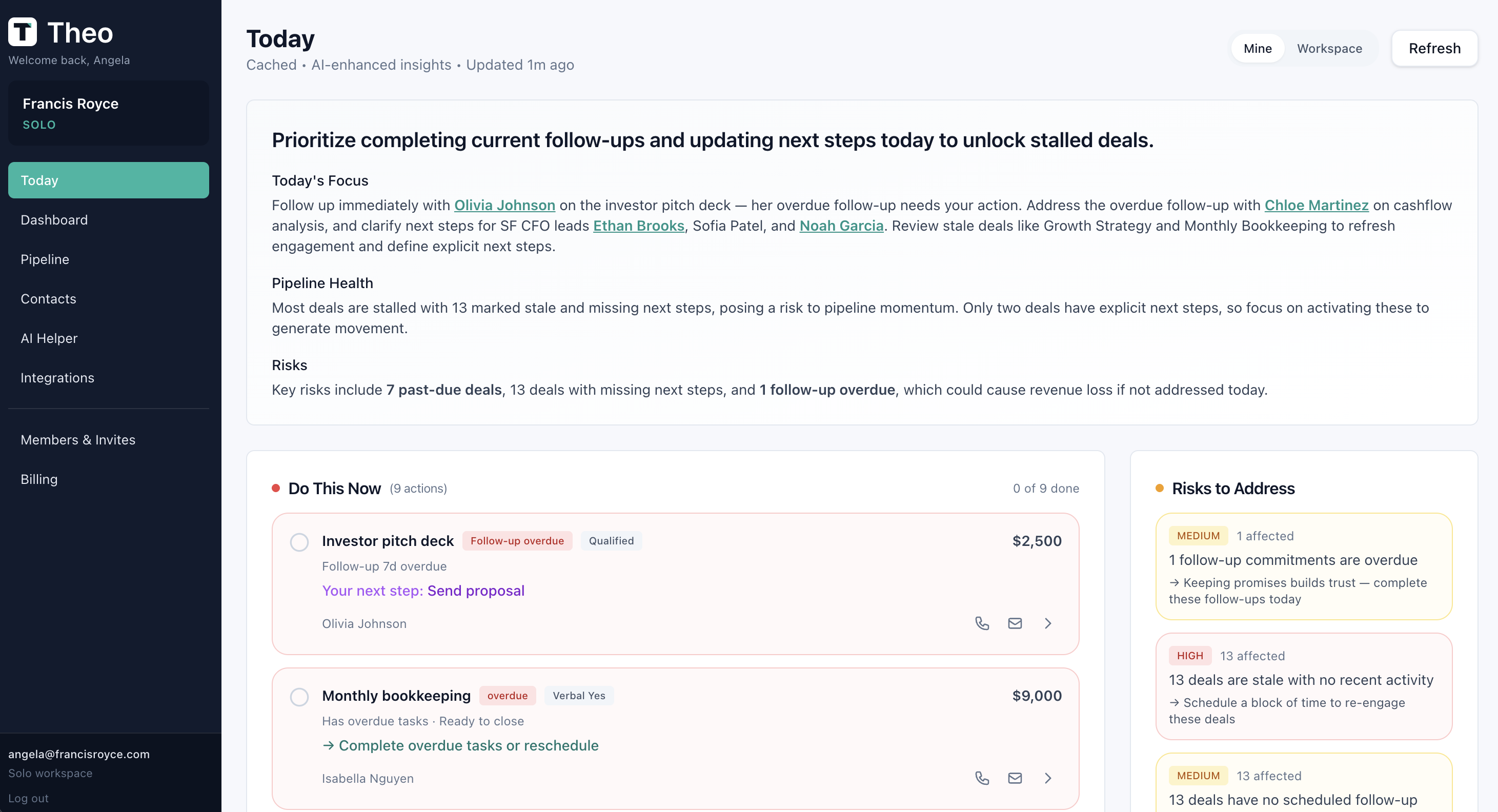 Theo - Screenshot 3 showing product features and functionality