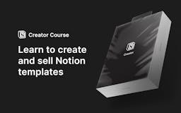 Notion Creator Course media 1