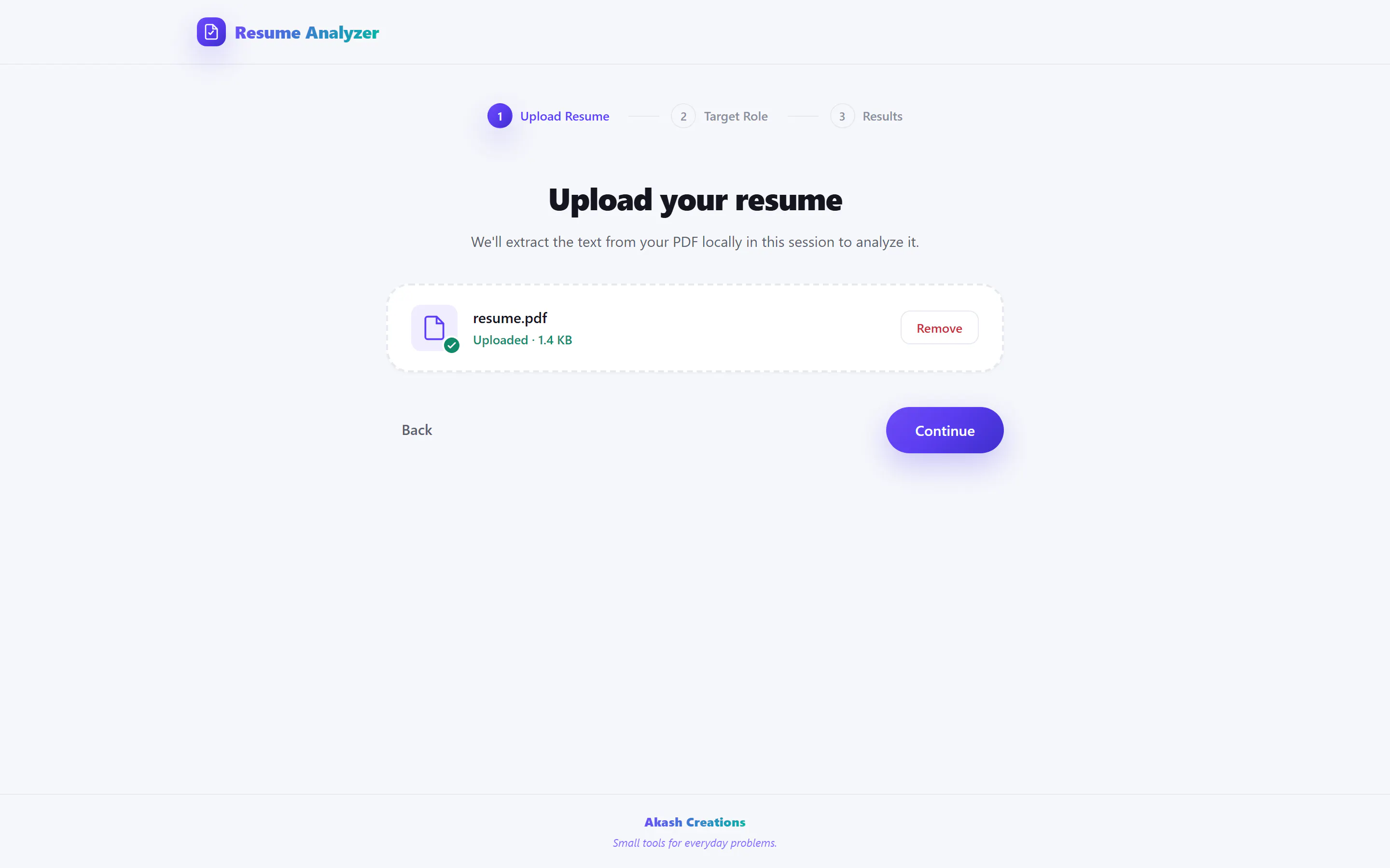 Resume Analyzer gallery image
