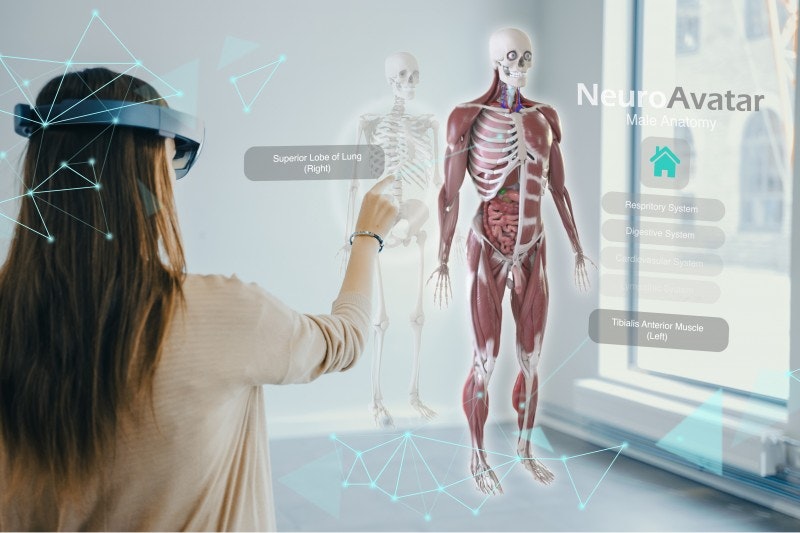 AR & VR gebaseerde menselijke lichaamssystemen media 3