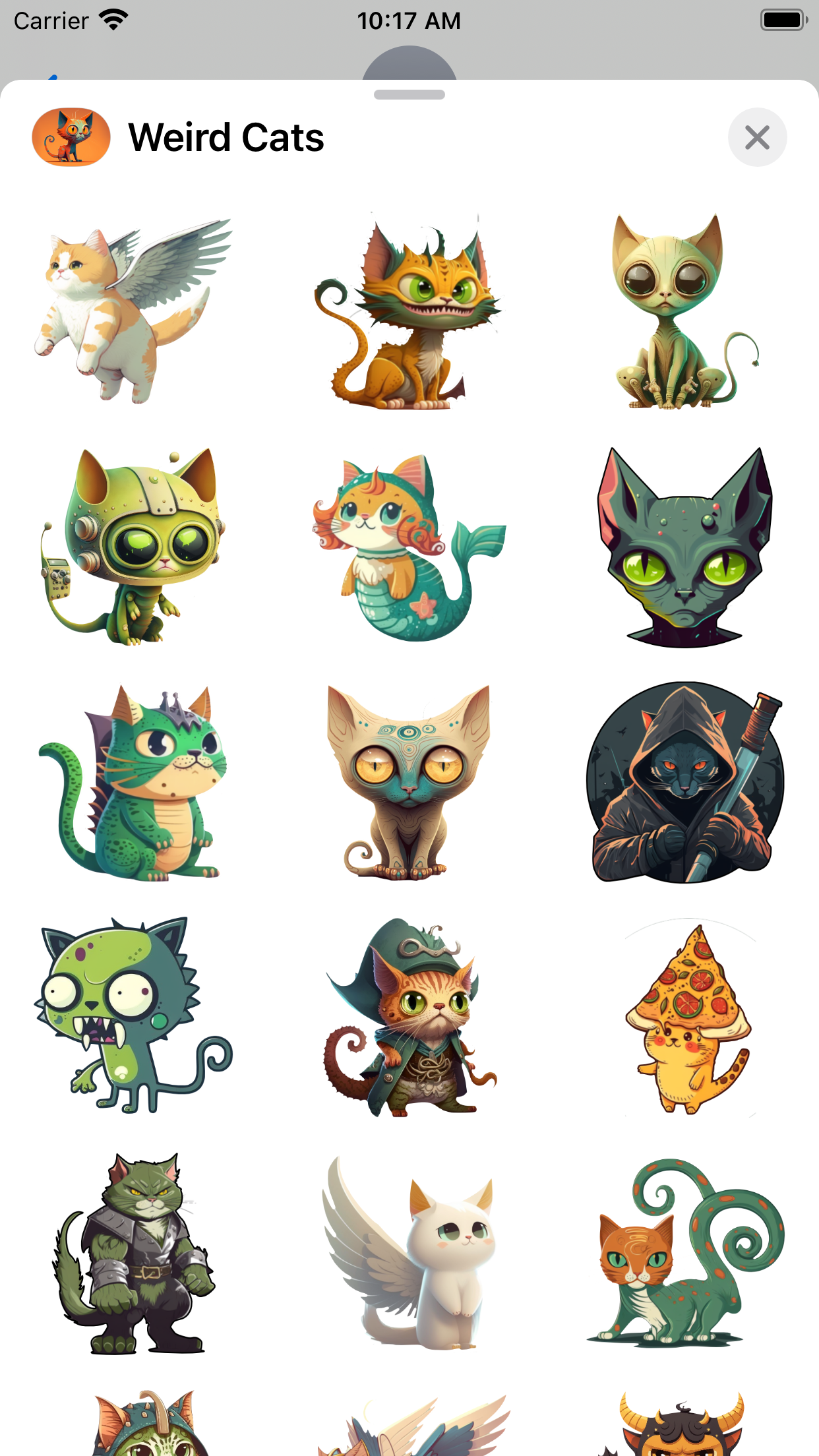 Weird Cats Stickers media 1