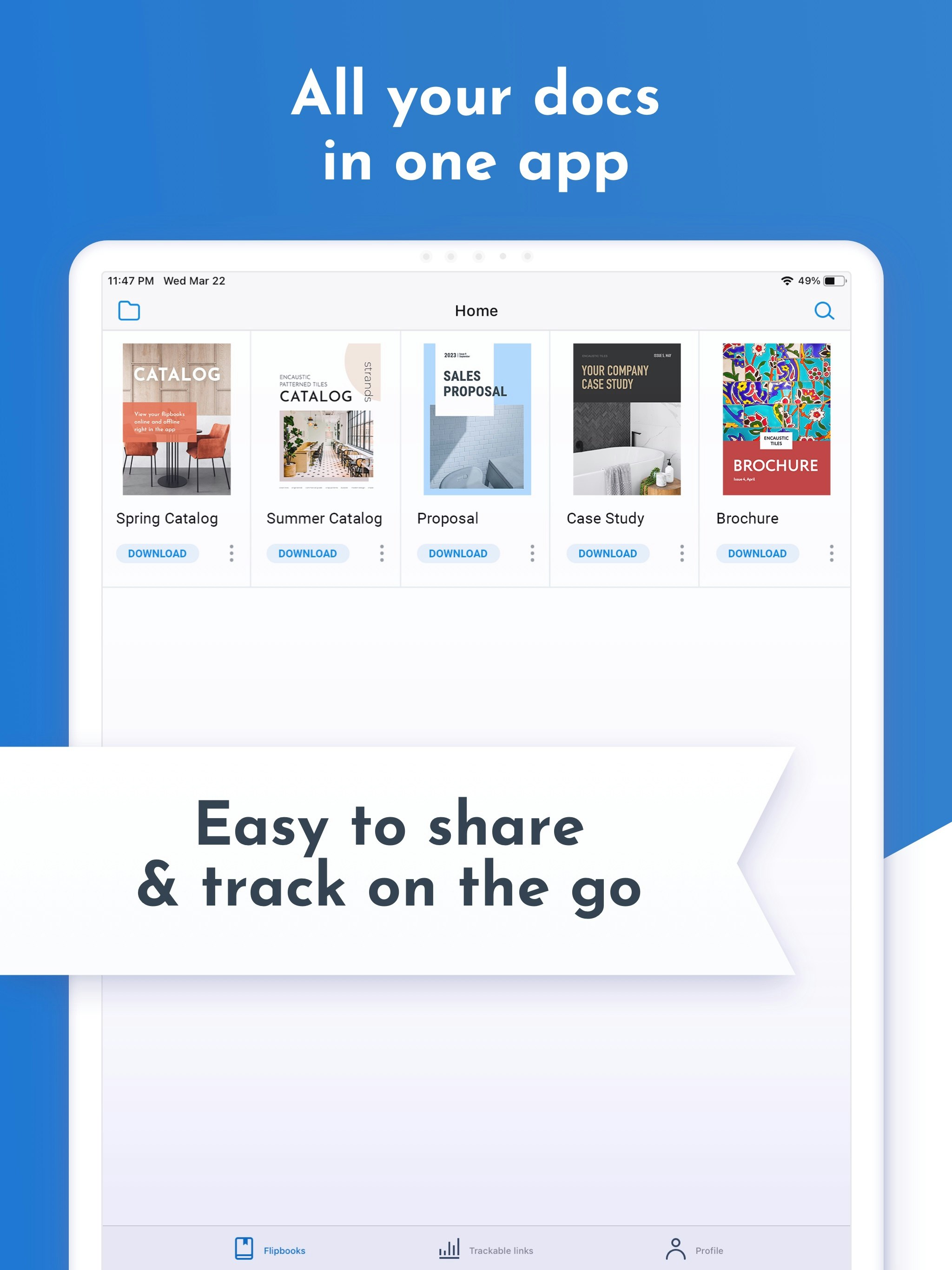 Приложение Flippingbook - Поделиться и отслеживать обеспечение продаж на ходу медиа 2