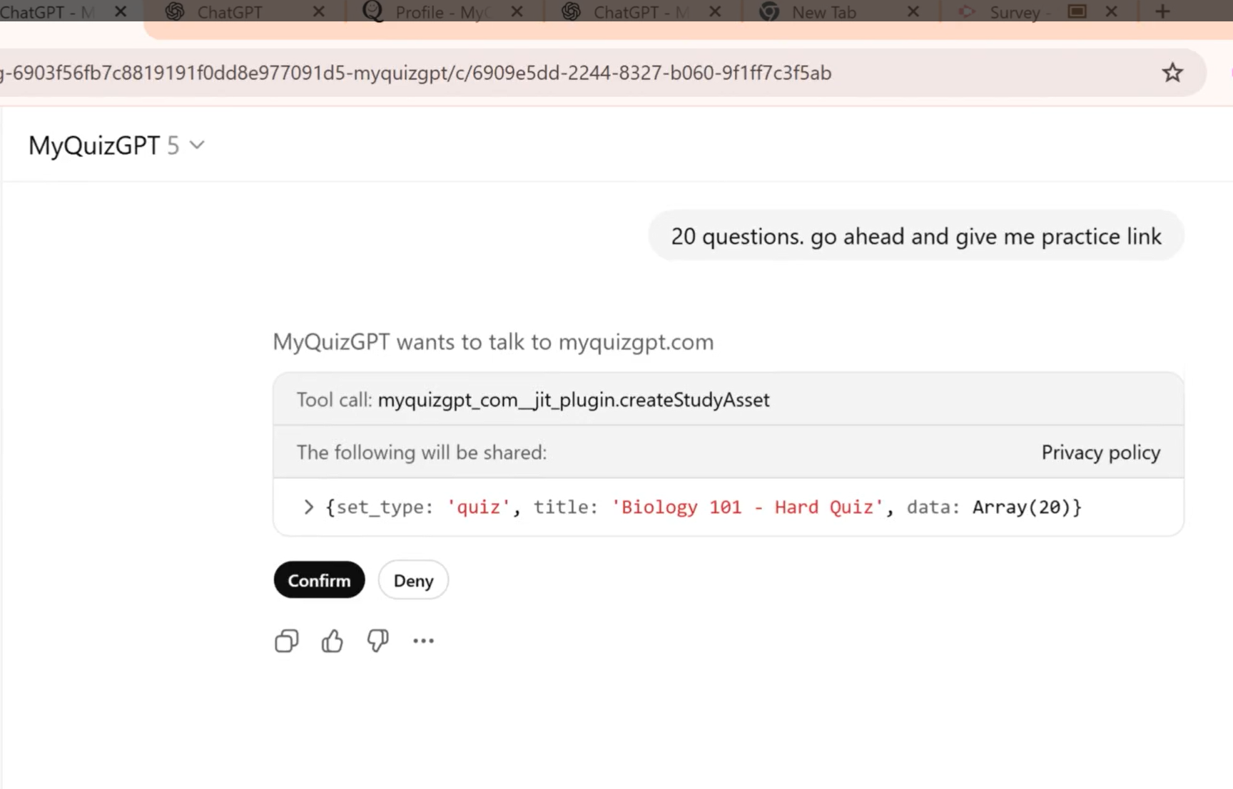MyQuizGPT - Screenshot 2 preview