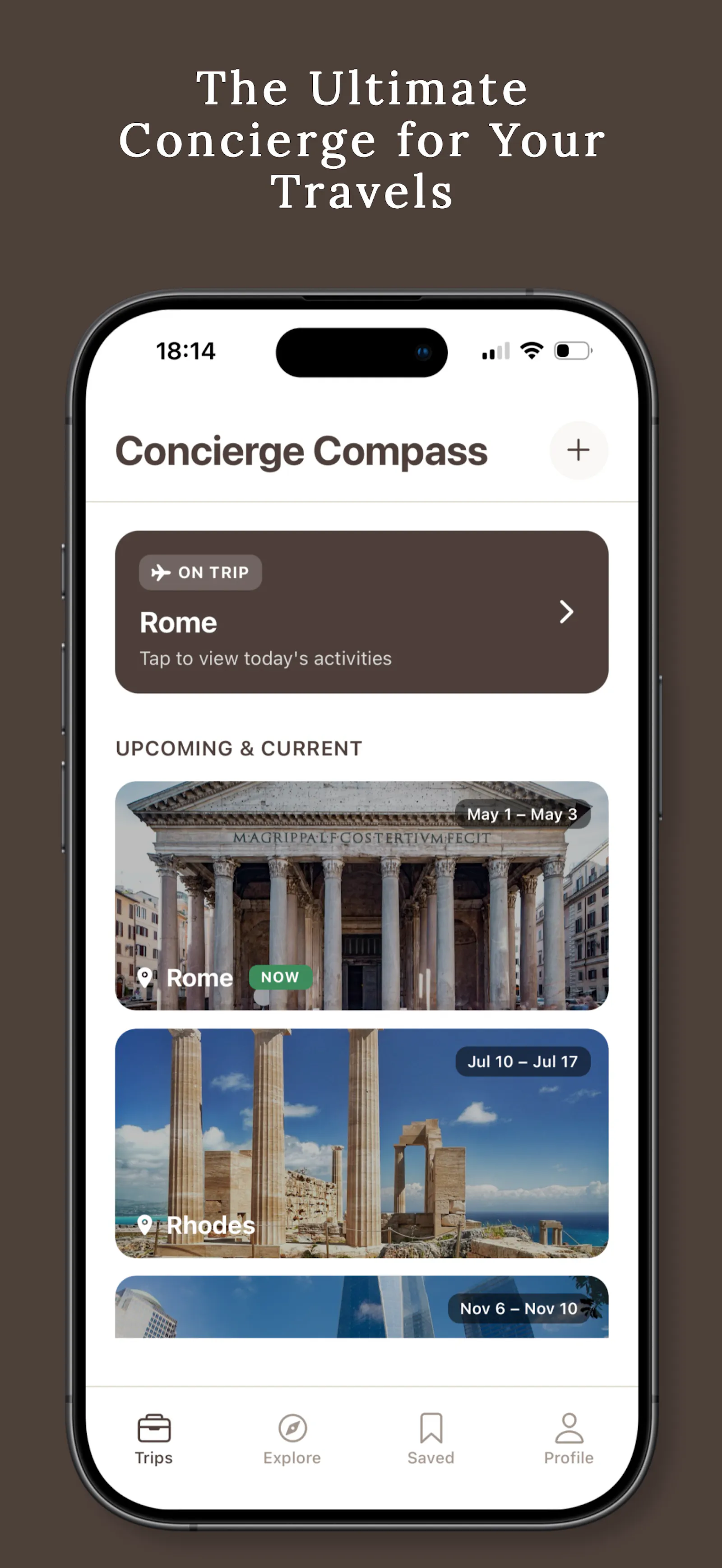 Concierge Compass: Trip Itinerary screenshot 1