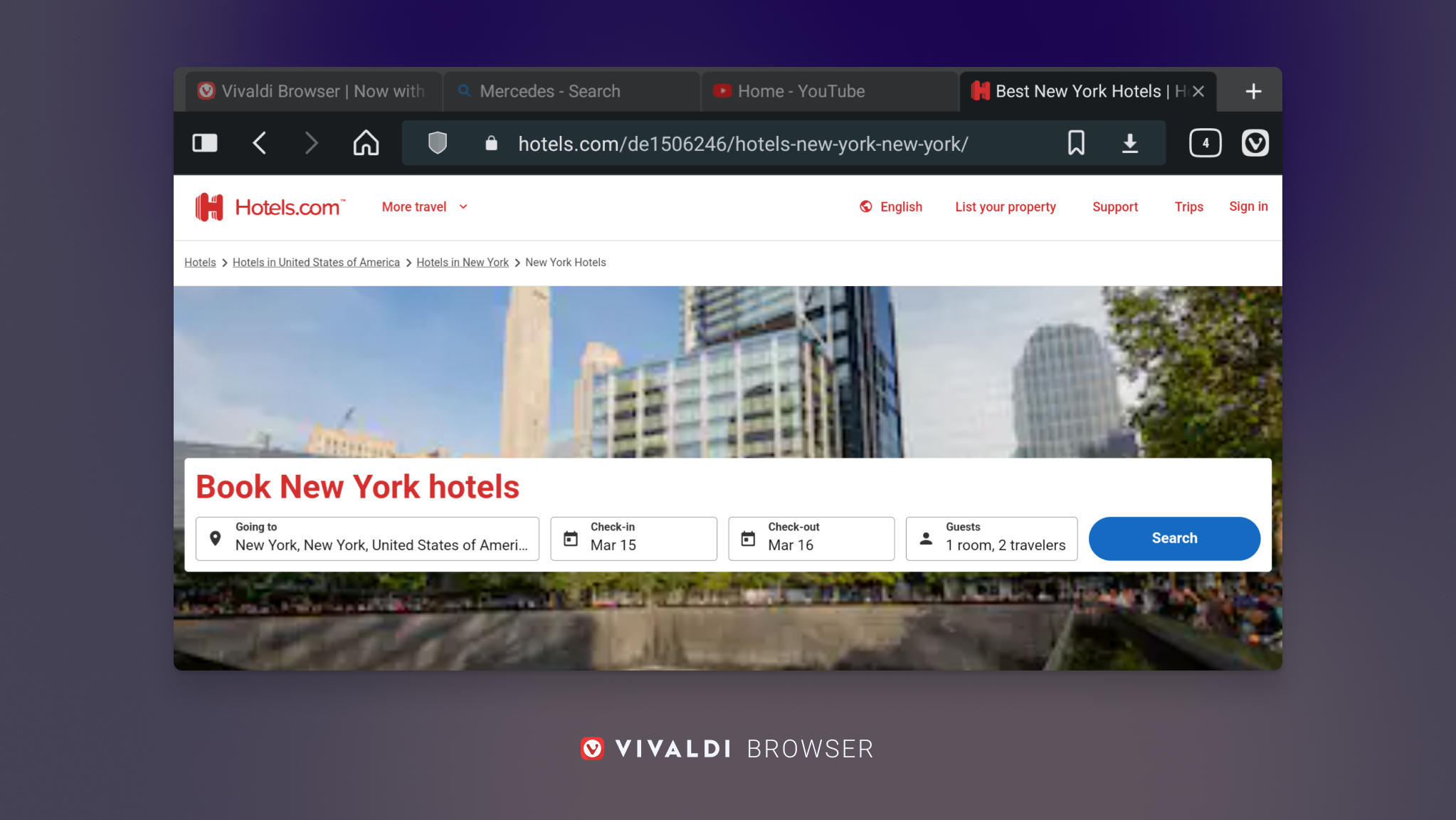 Vivaldi -browser media 4