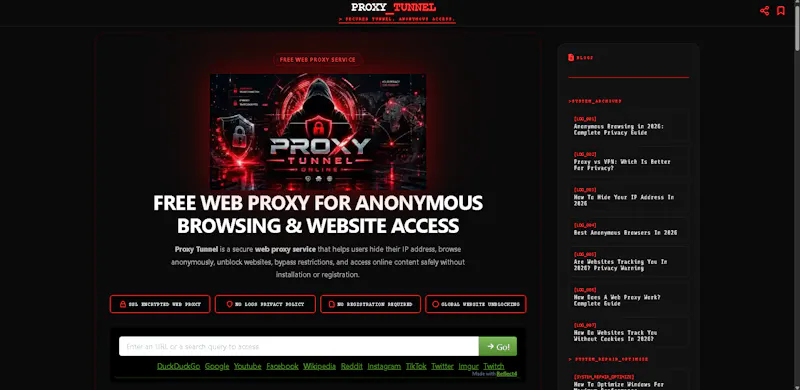 Proxy Tunnel: Bypass Restrictions screenshot 1